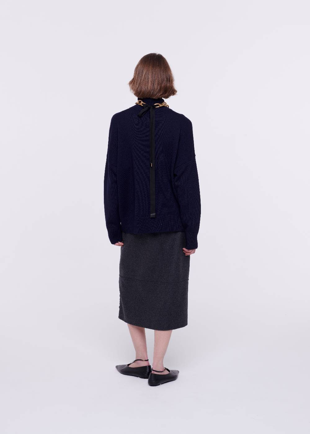 Plan C DOLCEVITA BLU IN LANA MERINO Outlet