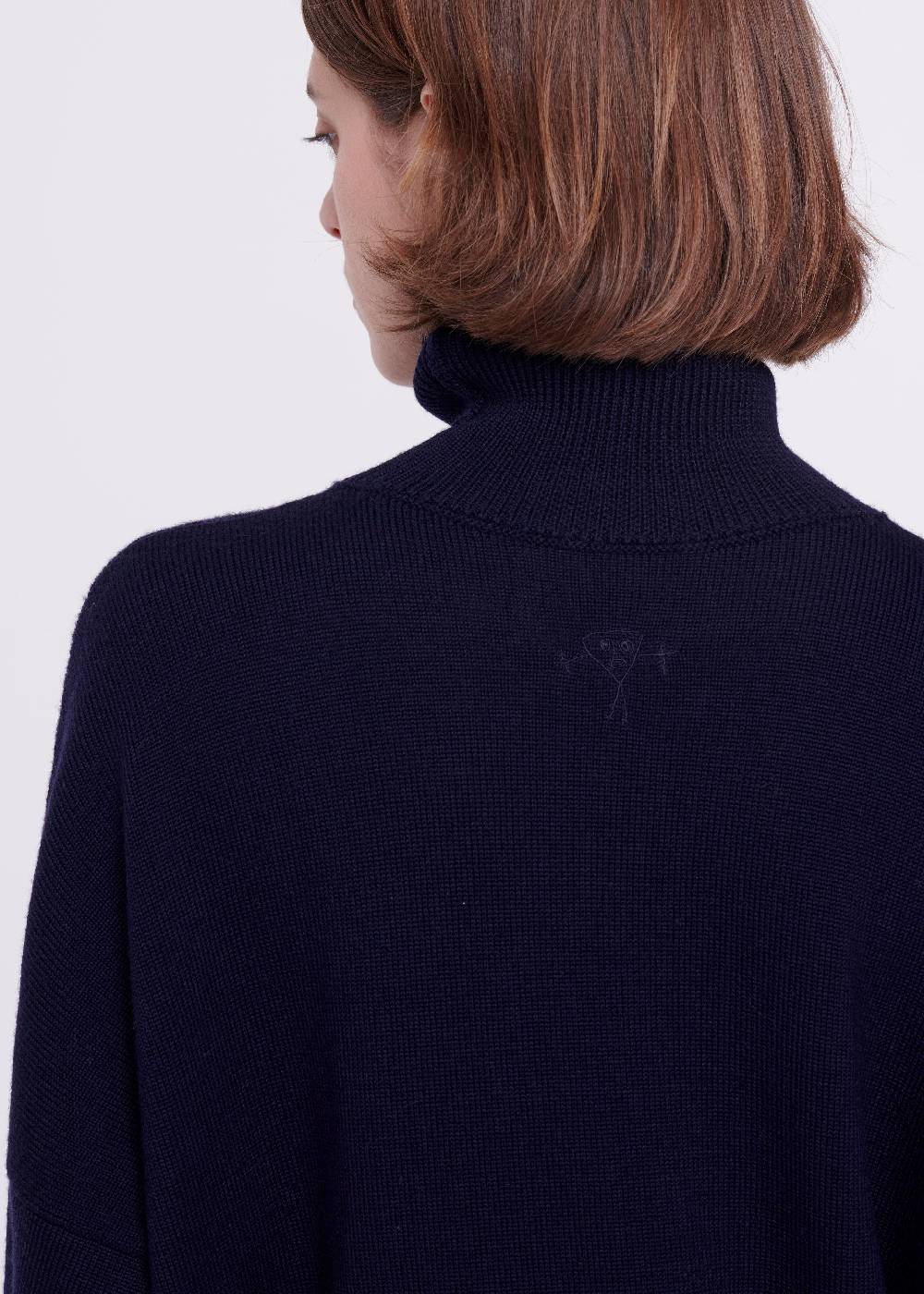 Plan C DOLCEVITA BLU IN LANA MERINO Outlet