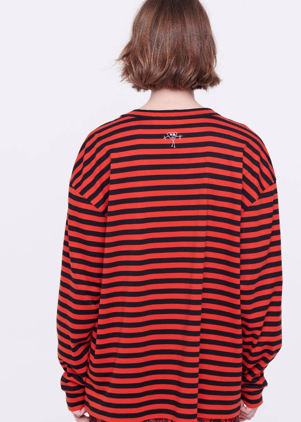 Plan C T-SHIRT A MANICHE LUNGHE A RIGHE Offerte