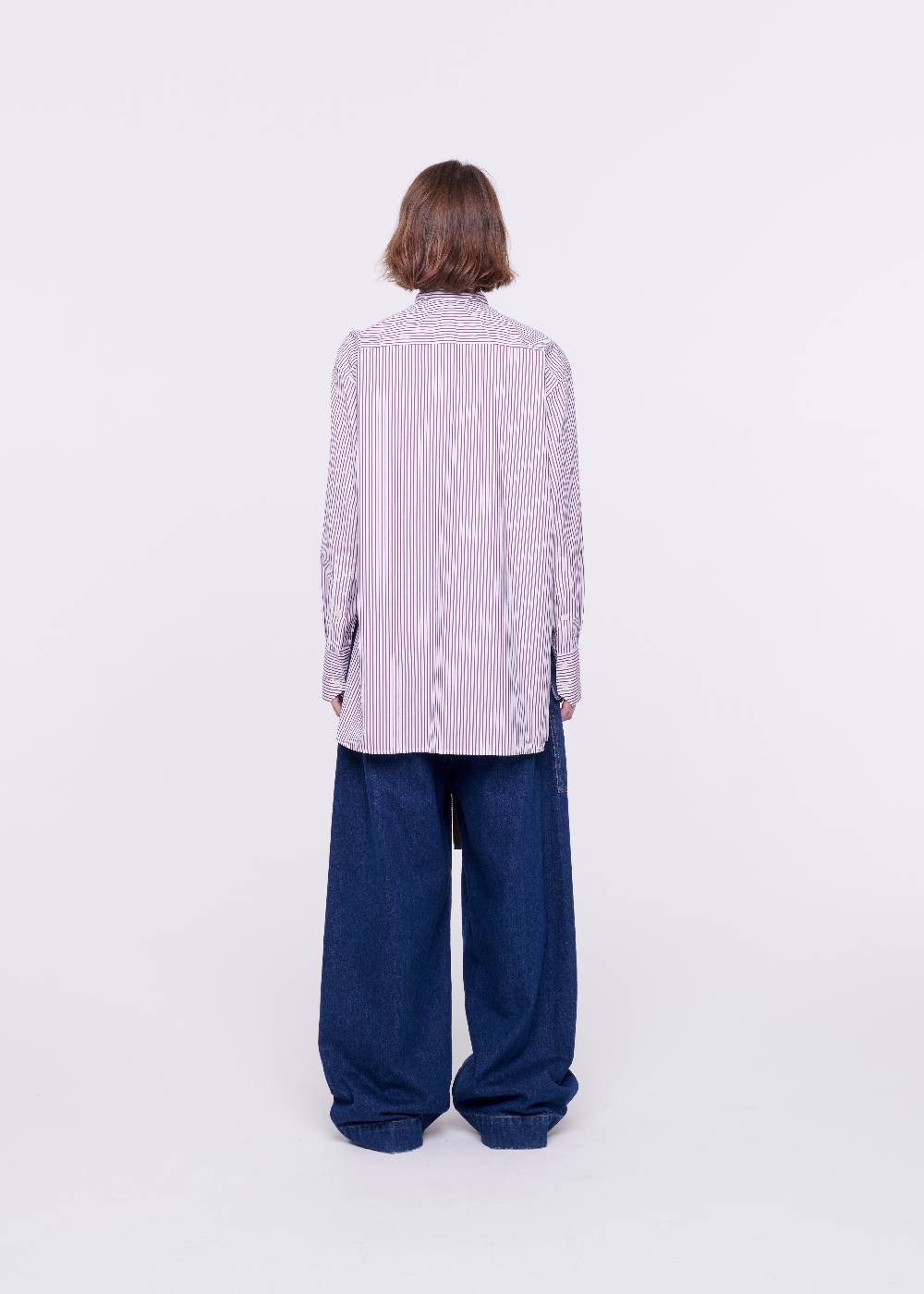 Plan C CAMICIA DI COTONE A RIGHE CON FOULARD Moda