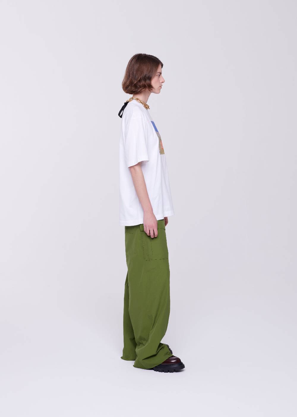 Plan C T-SHIRT BIANCA IN COTONE CON STAMPA Vendita
