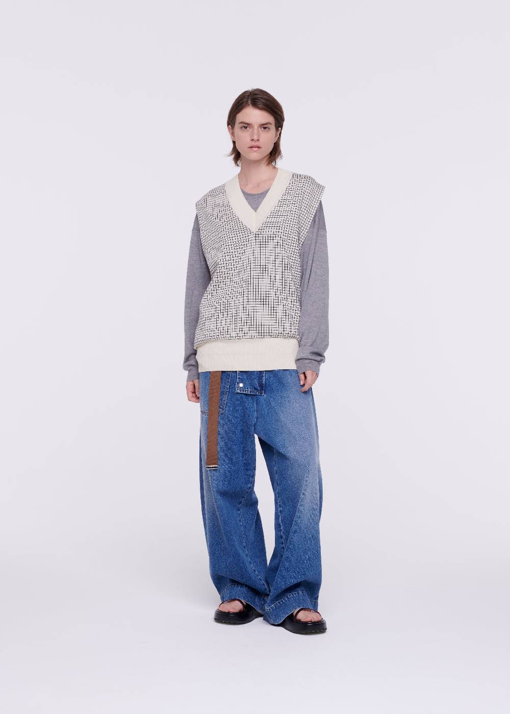 Plan C GILET IN COTONE A QUADRETTI Fino Al -60%