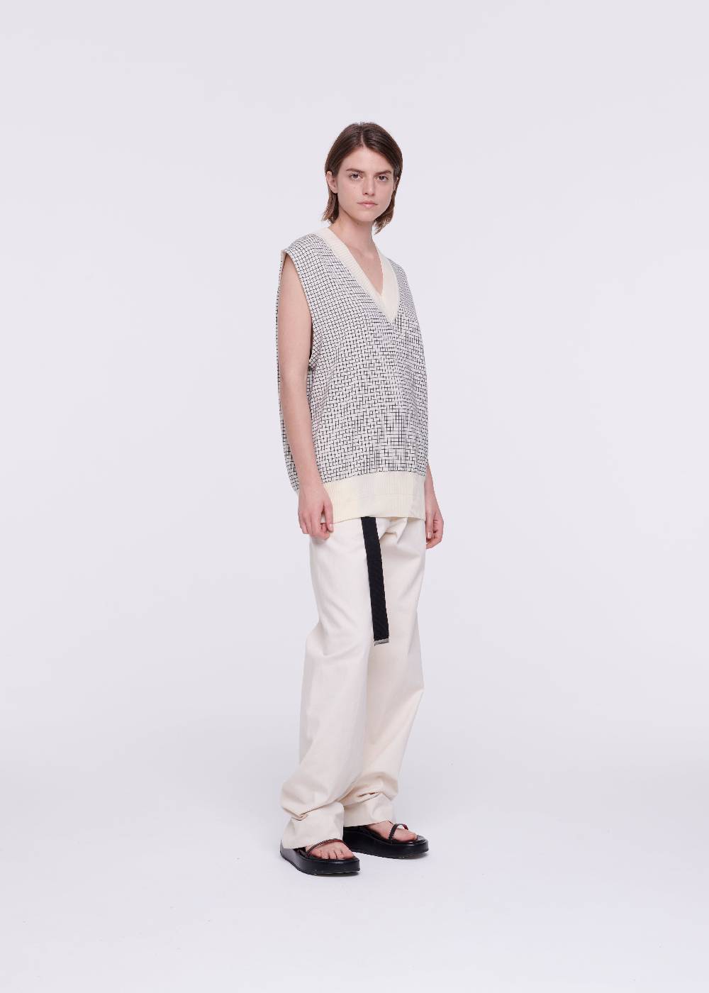 Plan C GILET IN COTONE A QUADRETTI Fino Al -60%