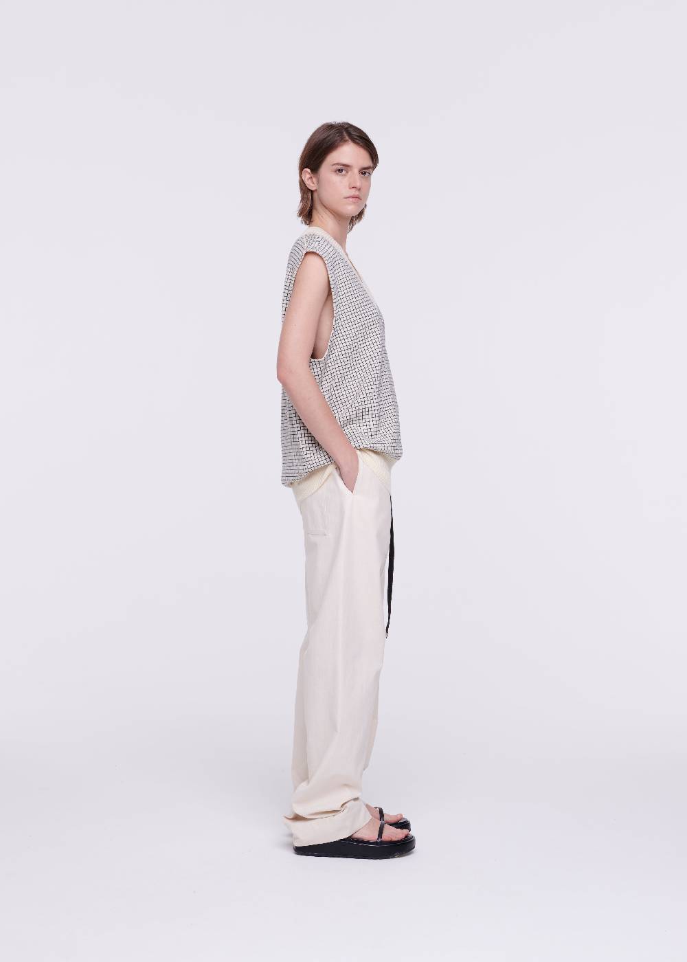 Plan C GILET IN COTONE A QUADRETTI Fino Al -60%