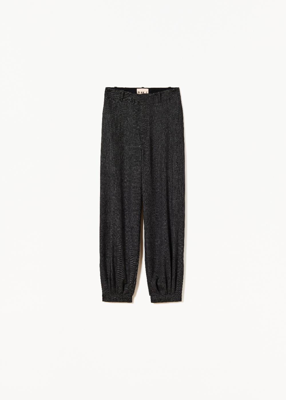Plan C PANTALONI BALLOON GRIGIO SCURO