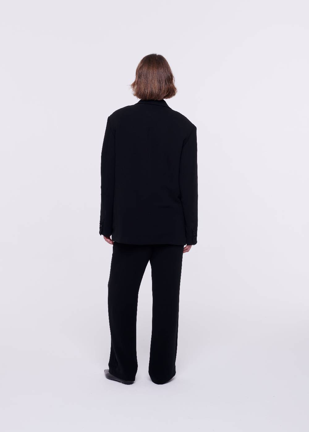 Plan C BLAZER DOPPIOPETTO IN CADY NERO Saldi