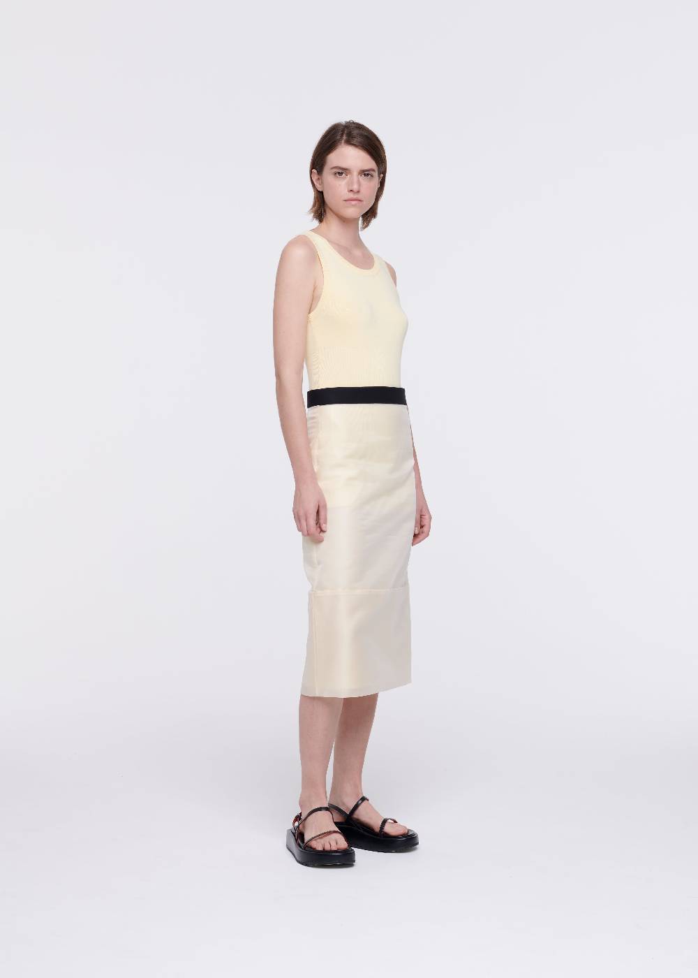 Plan C GONNA MATITA MIDI IN ORGANZA Hotsell