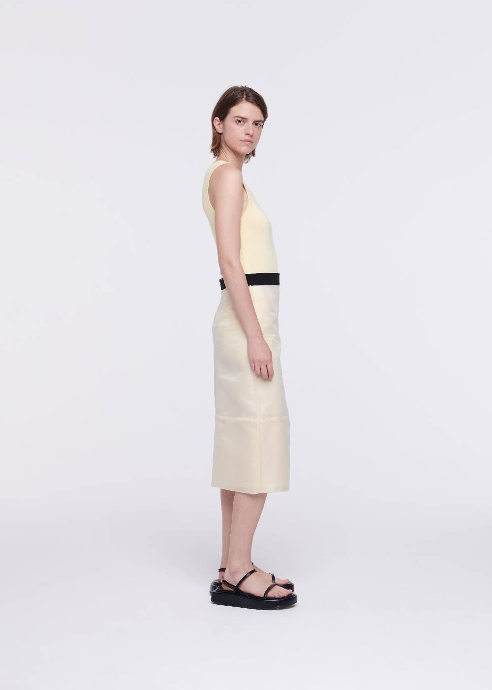 Plan C GONNA MATITA MIDI IN ORGANZA Hotsell