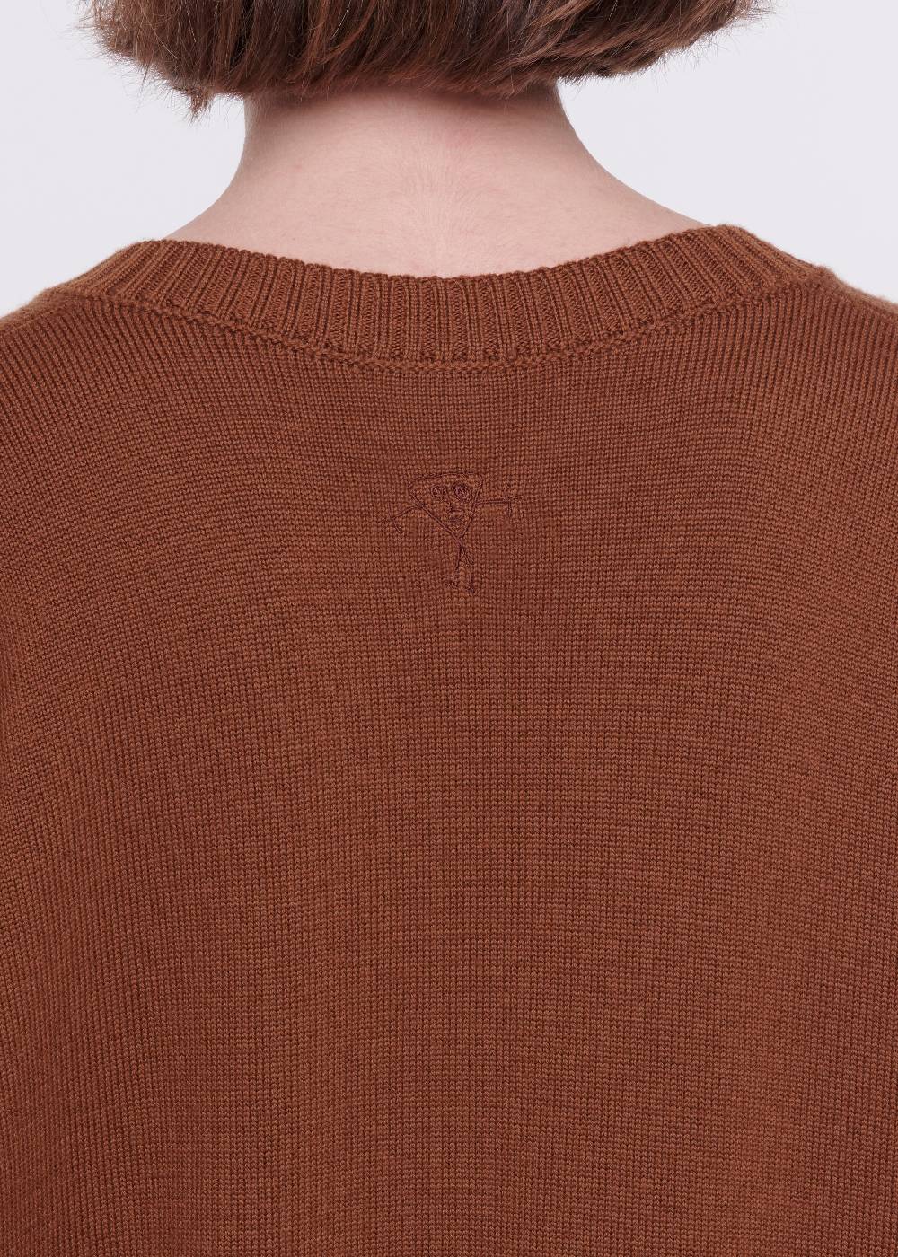 Plan C MAGLIONE CON SCOLLO A V IN LANA MERINO Spedizione Gratuita