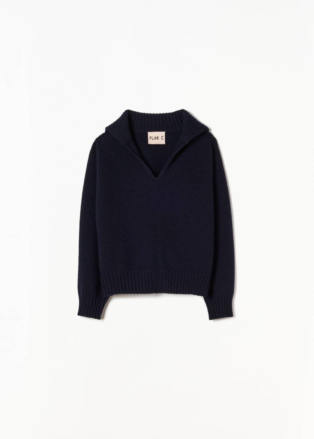 Plan C MAGLIONE NAVY IN CACHEMIRE Soddisfazione Garantita