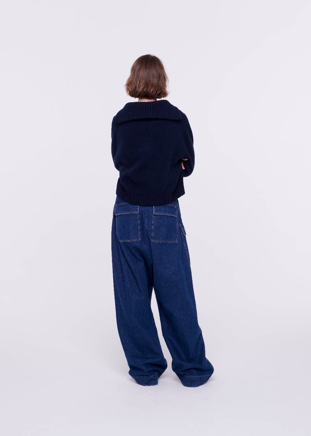 Plan C MAGLIONE NAVY IN CACHEMIRE Soddisfazione Garantita