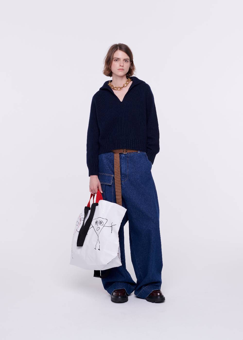 Plan C MAGLIONE NAVY IN CACHEMIRE Soddisfazione Garantita