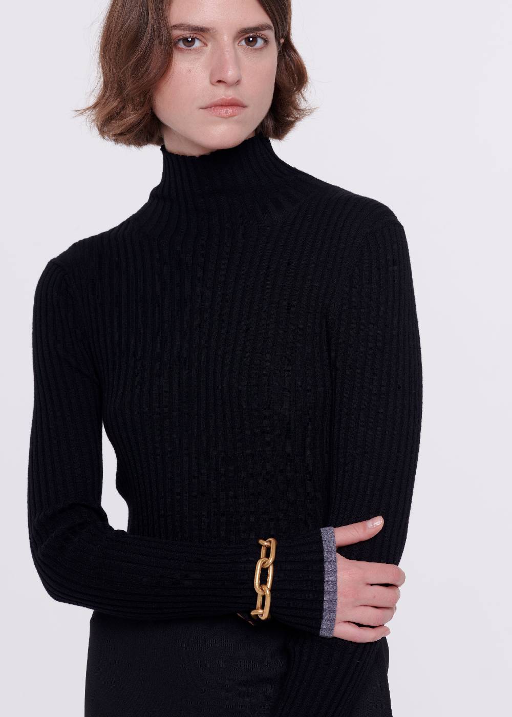 Plan C DOLCEVITA NERO IN LANA MERINO Qualità Garantita