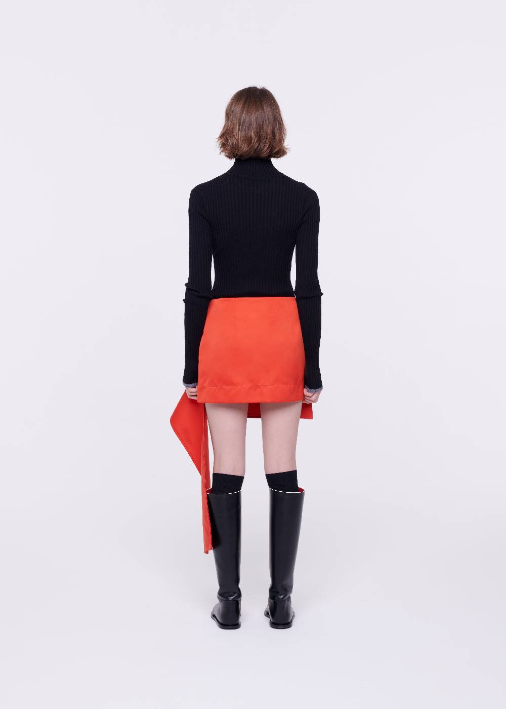 Plan C MINIGONNA ROSSO CORALLO IN DUCHESSE Offerta
