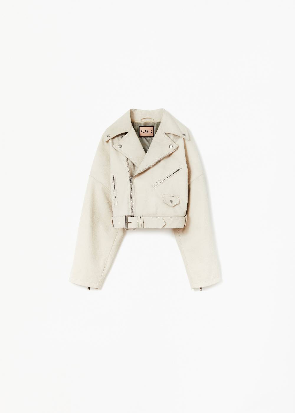Plan C GIACCA BIKER IN PELLE Outlet