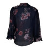 Poems Roma CAMICIA MANICA LANTERNA FLOREALE BLU Moda