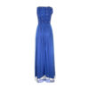 Poems Roma ABITO LUNGO PAILLETTES BLU Saldi Di Fabbrica