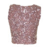 Poems Roma TOP PAILLETTES ROSA ANTICO Sottocosto
