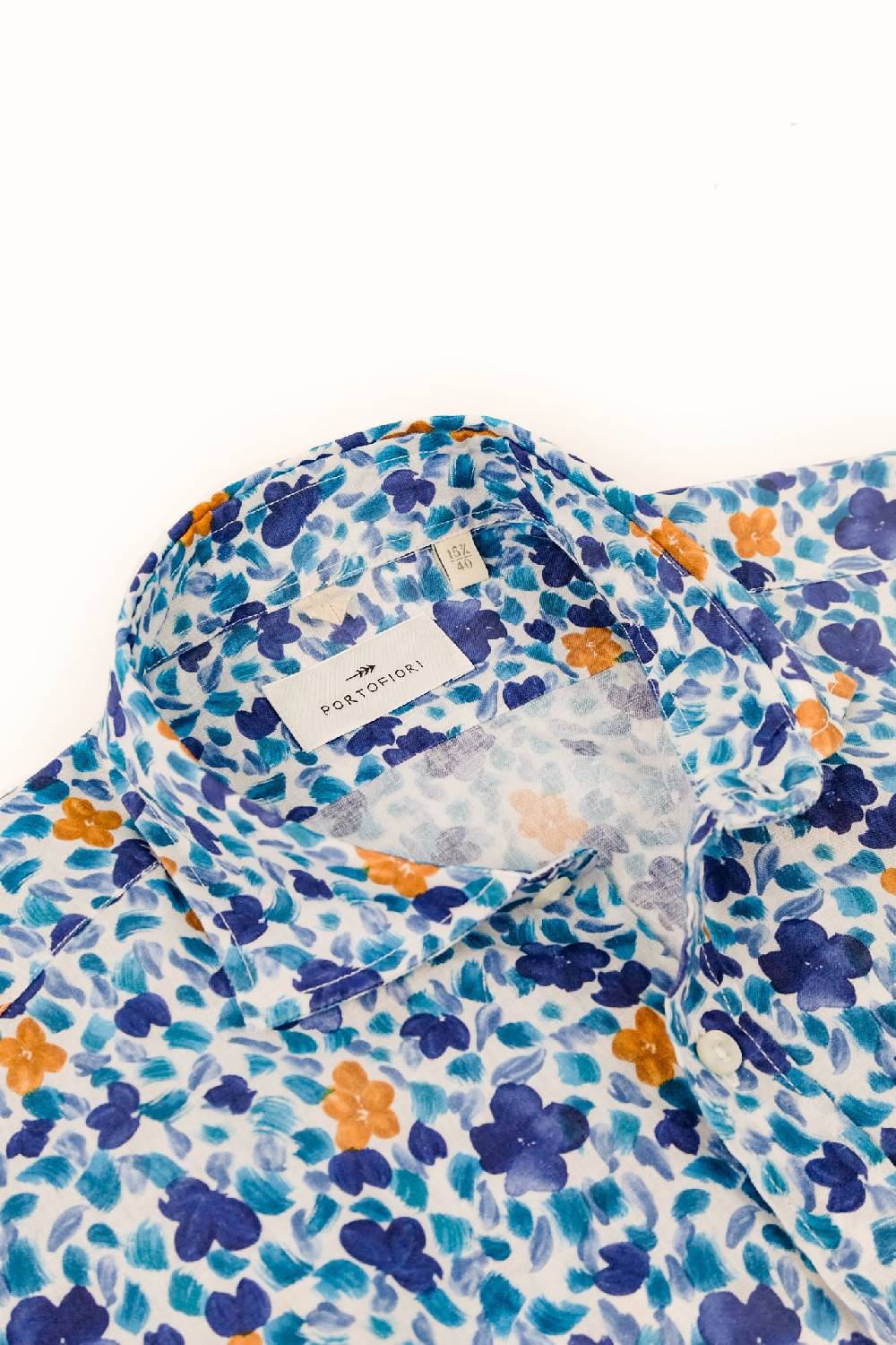 Portofiori CAMICIA FANTASIA MISTO LINO Spedizione Gratuita