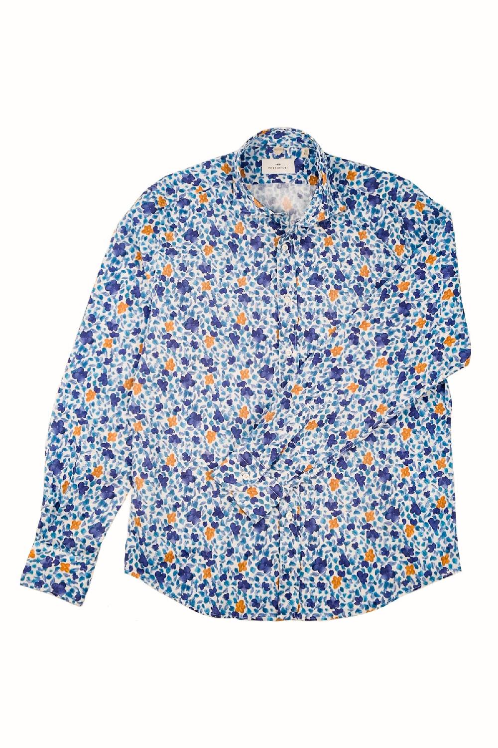 Portofiori CAMICIA FANTASIA MISTO LINO Spedizione Gratuita