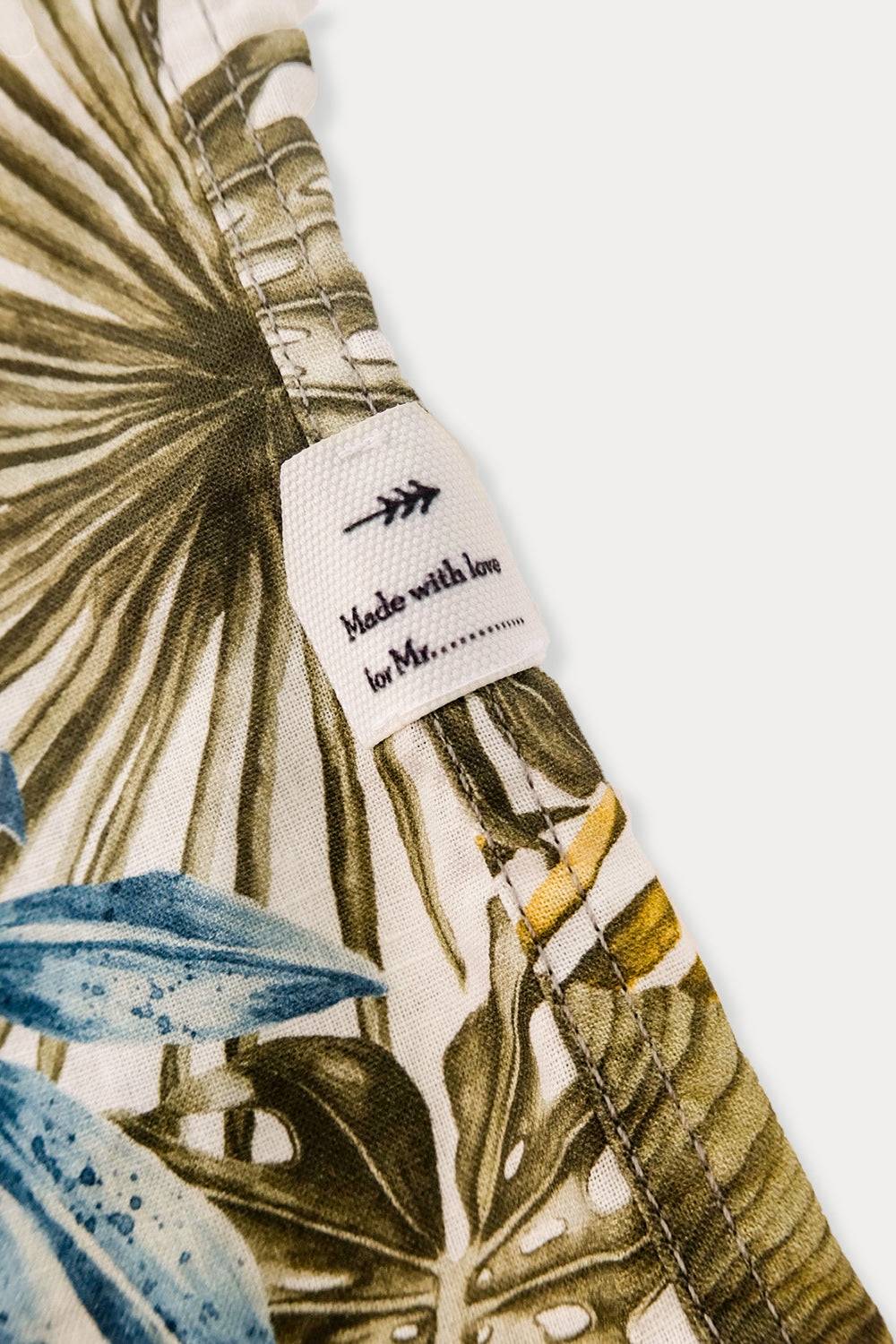 Portofiori CAMICIA FANTASIA MISTO LINO Consegna Veloce