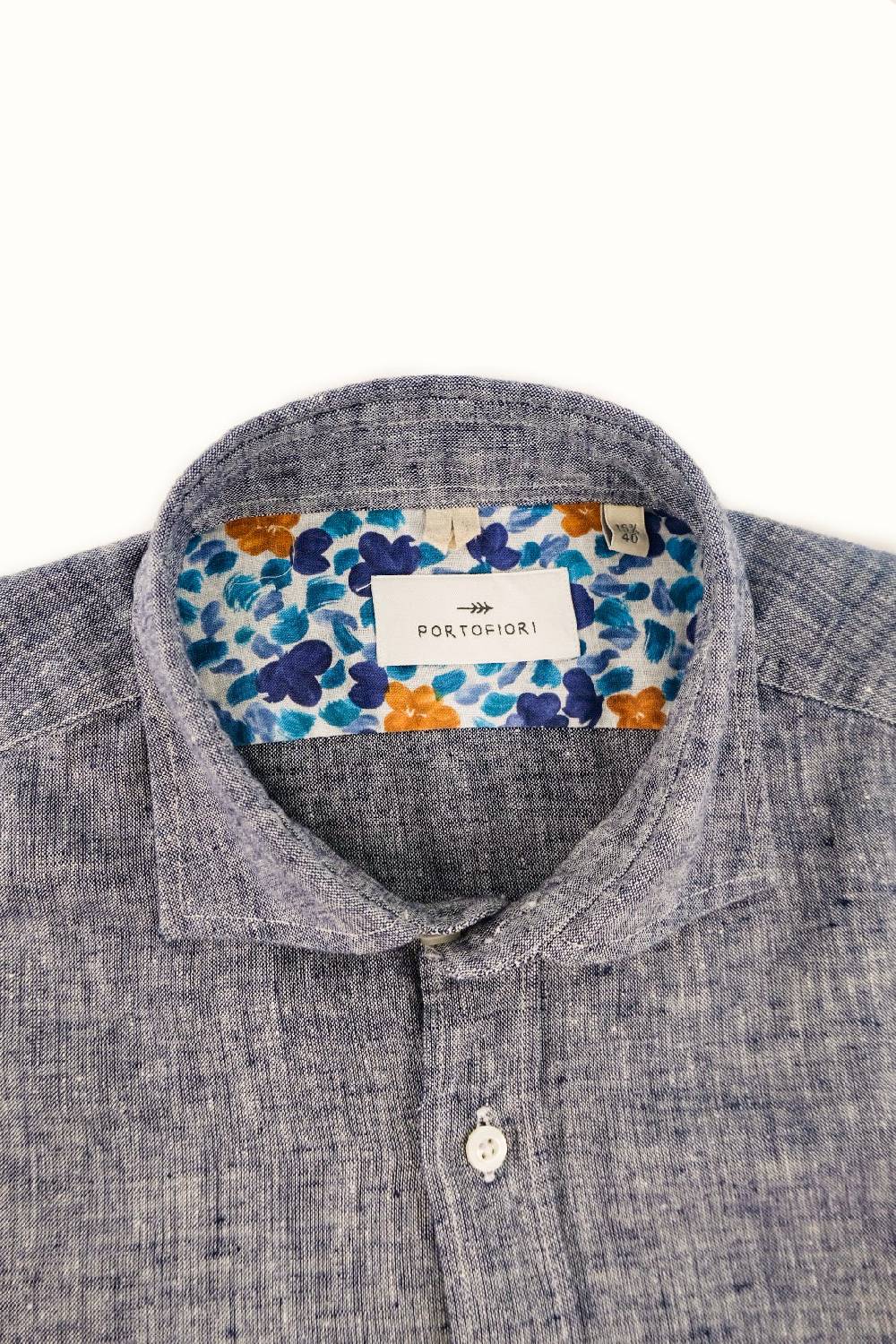 Portofiori CAMICIA MISTO LINO Convenienza