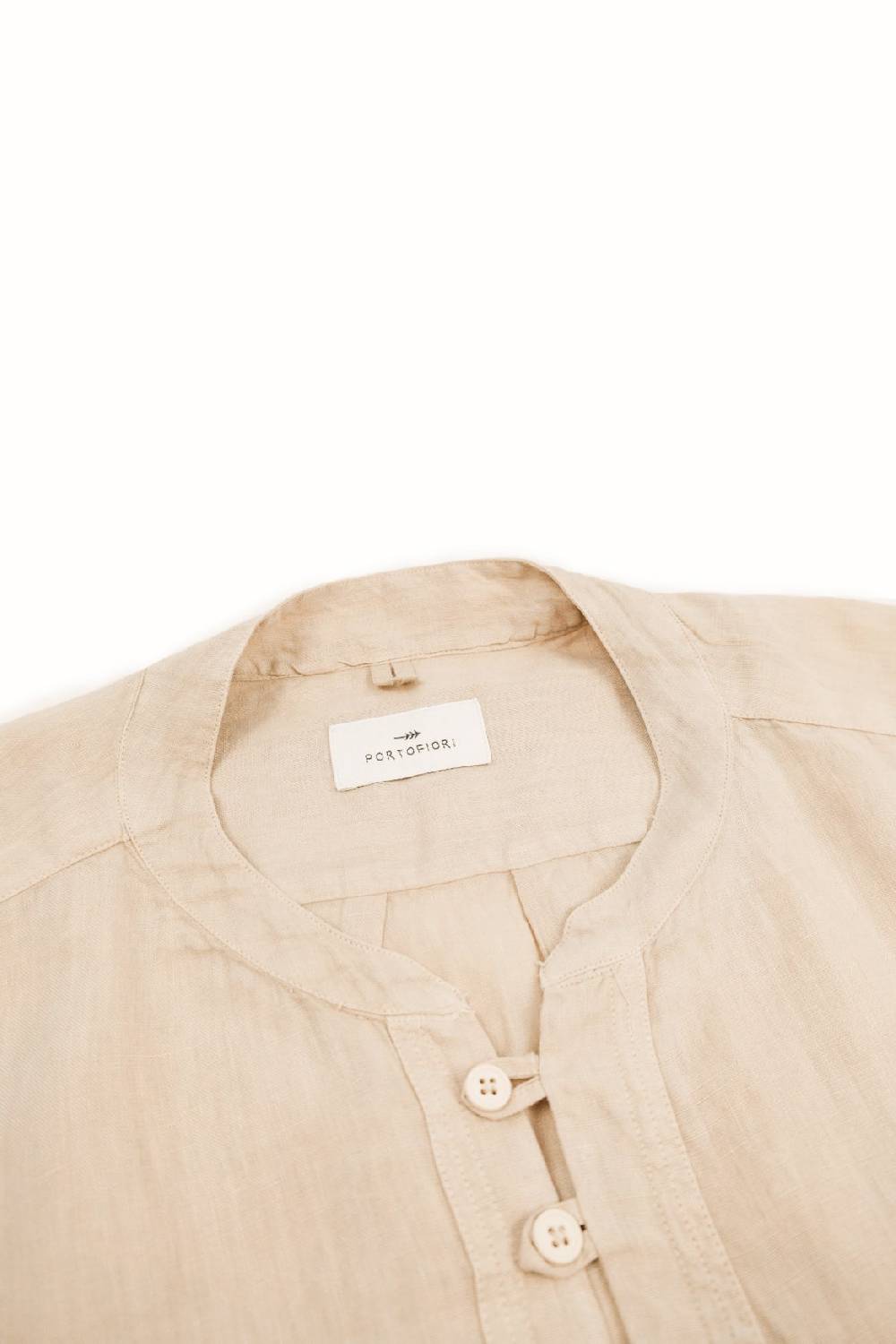 Portofiori POLO CAMICIA KOREA PURO LINO Sconto