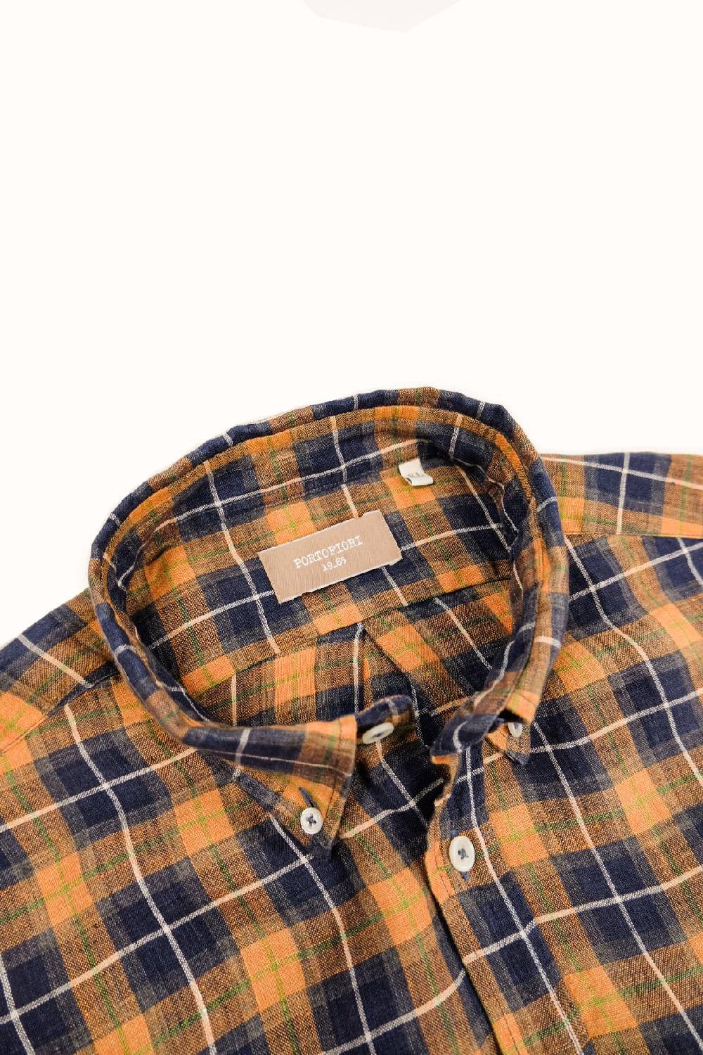 Portofiori CAMICIA FANTASIA MISTO LINO Economico