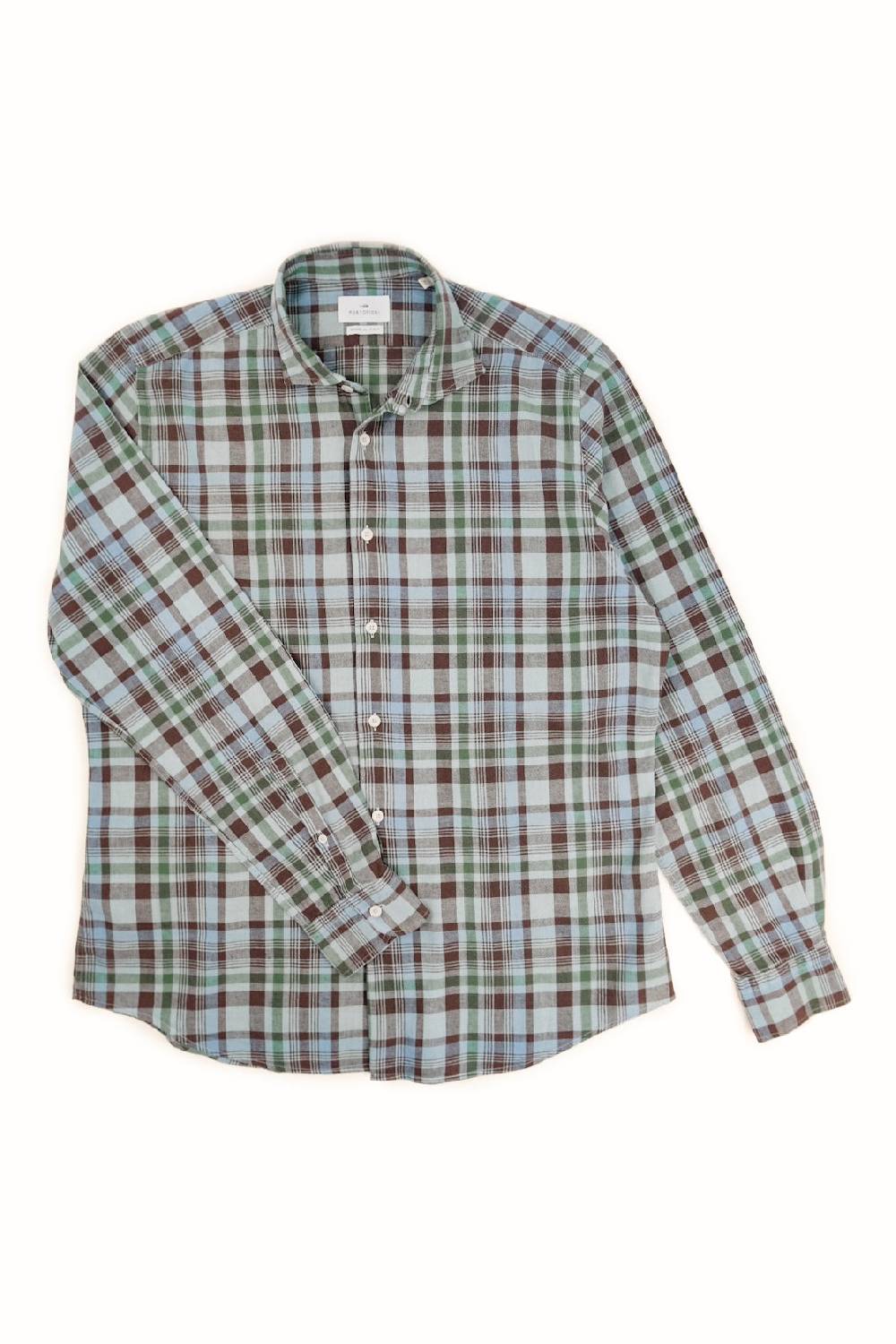 Portofiori CAMICIA FANTASIA MISTO LINO Outlet