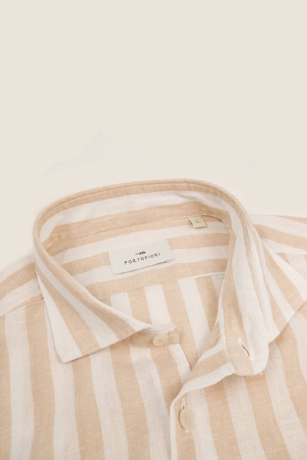 Portofiori CAMICIA RIGATA PURO LINO In Vendita