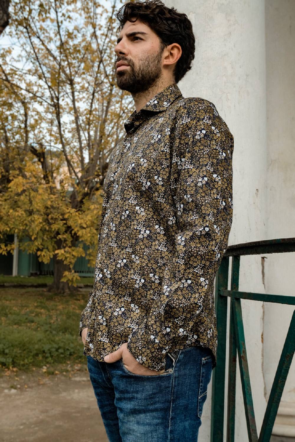 Portofiori CAMICIA COTONE STAMPATA FIORI Moda