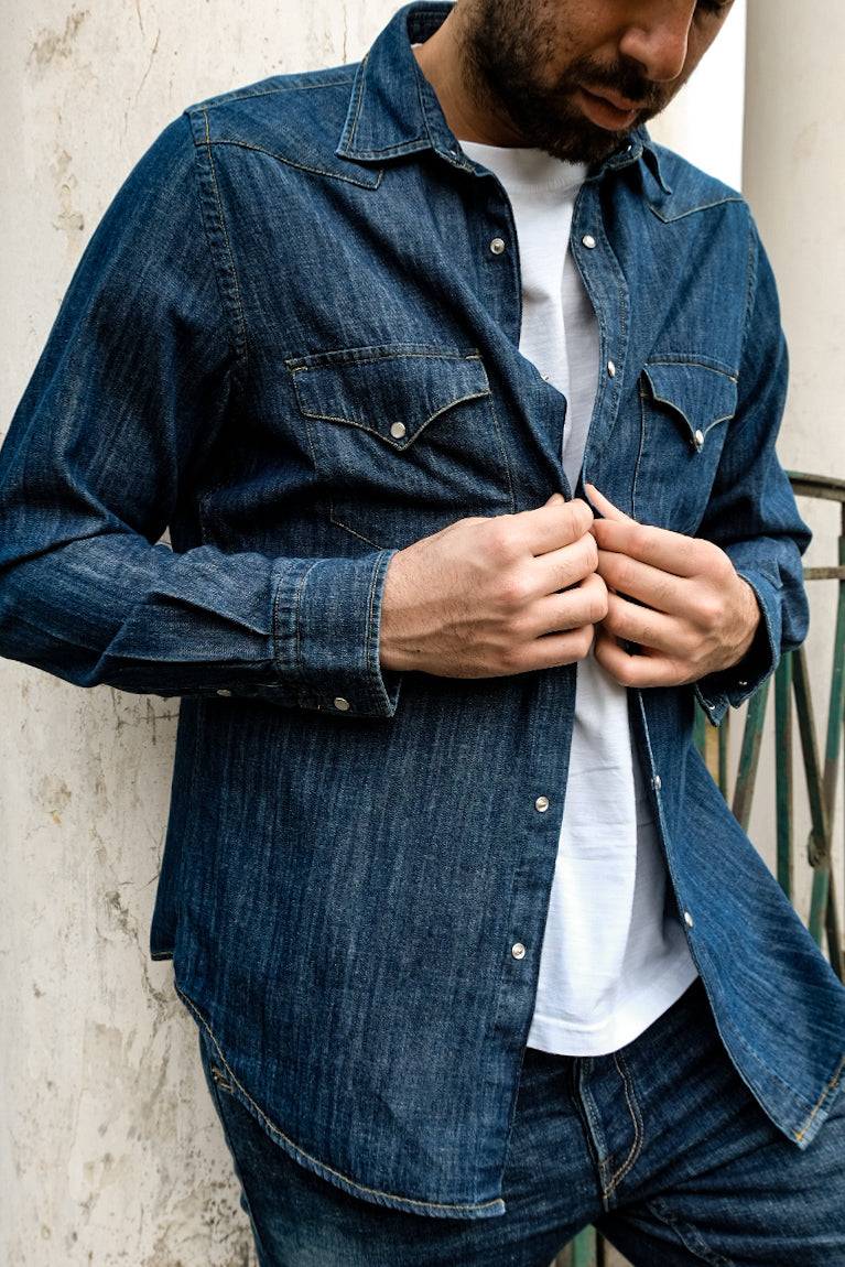 Portofiori CAMICIA DENIM TEXANA Spedizione Gratuita
