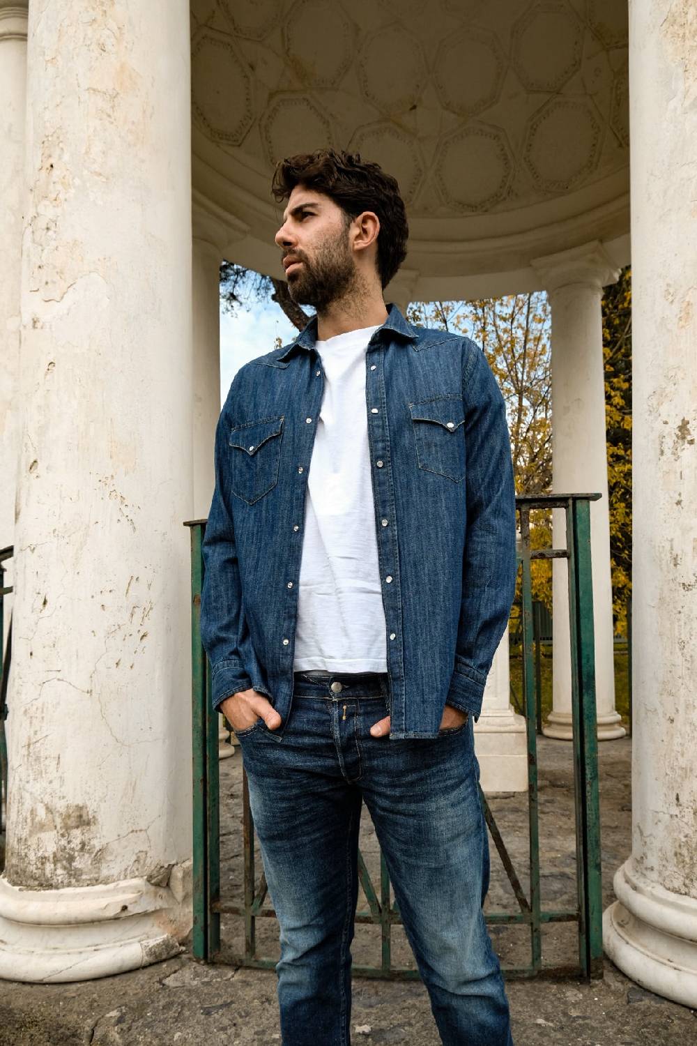 Portofiori CAMICIA DENIM TEXANA Spedizione Gratuita