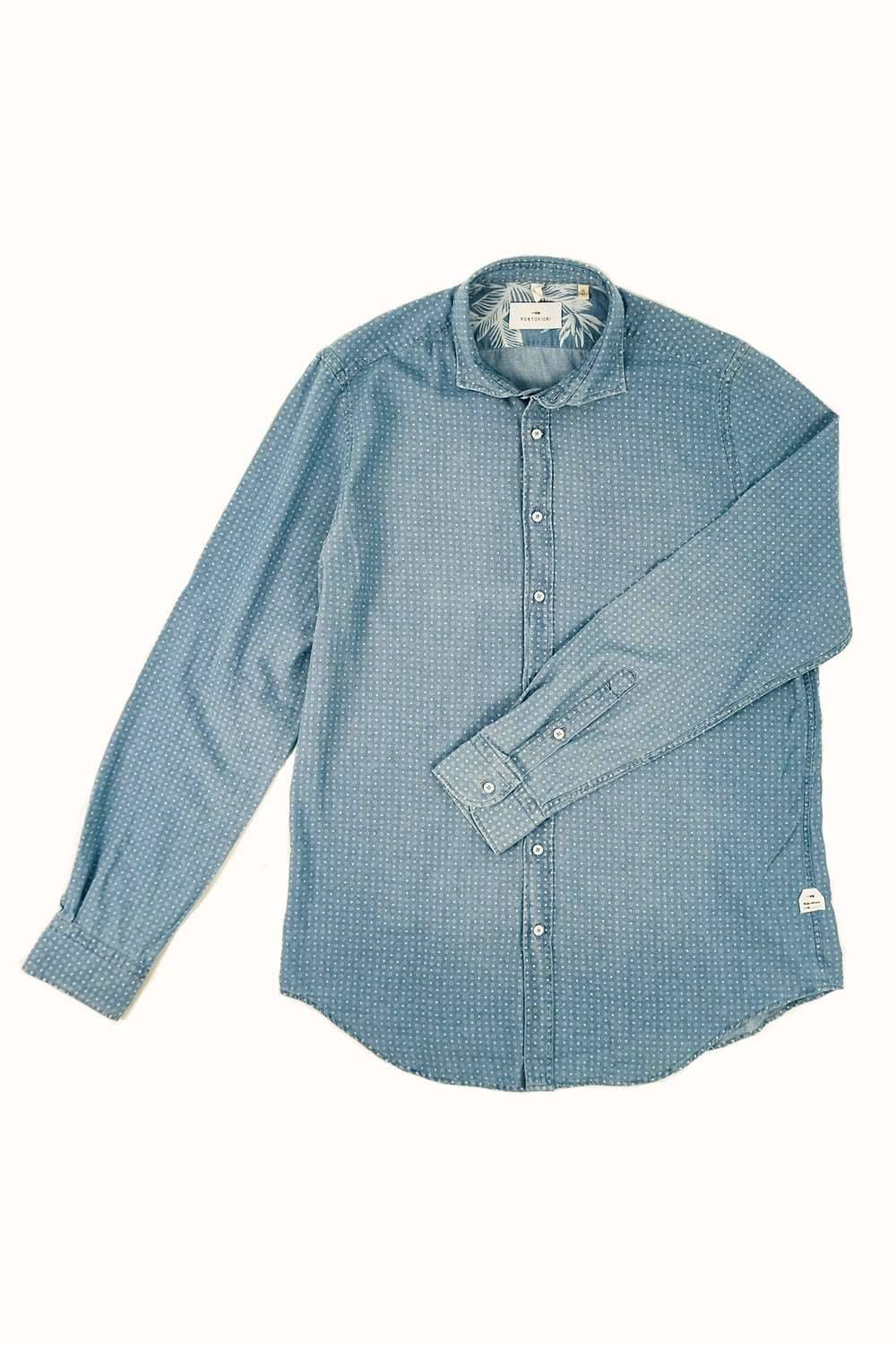Portofiori CAMICIA DENIM STAMPATA Pezzi Unici
