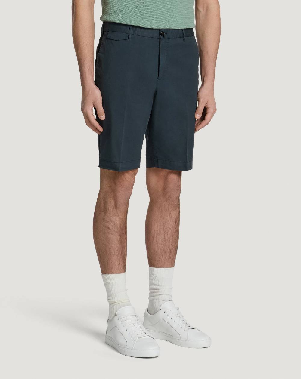 Pt Torino Bermuda in gabardina stretch Vendita