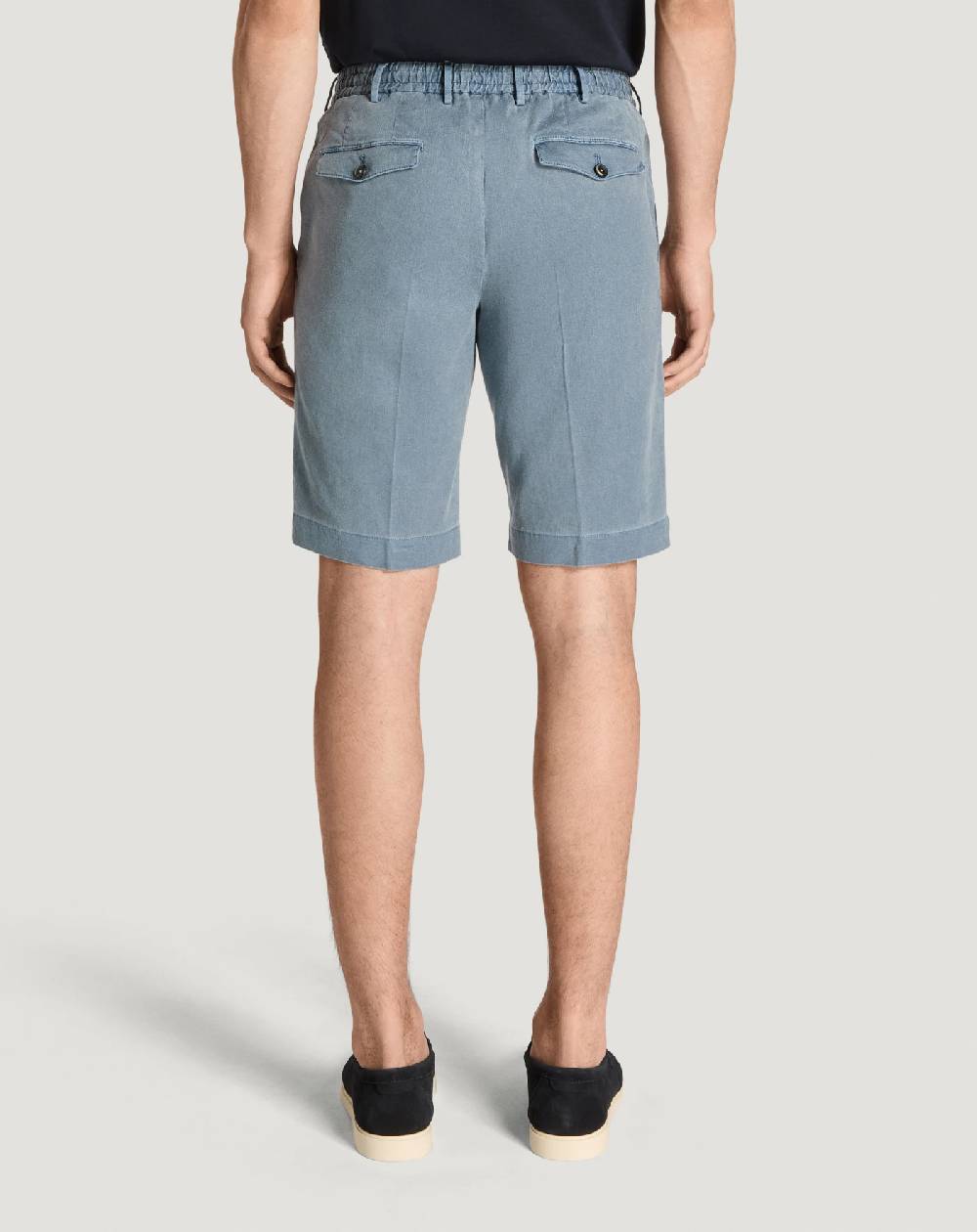 Pt Torino Bermuda in lino stretch délavé Convenienza