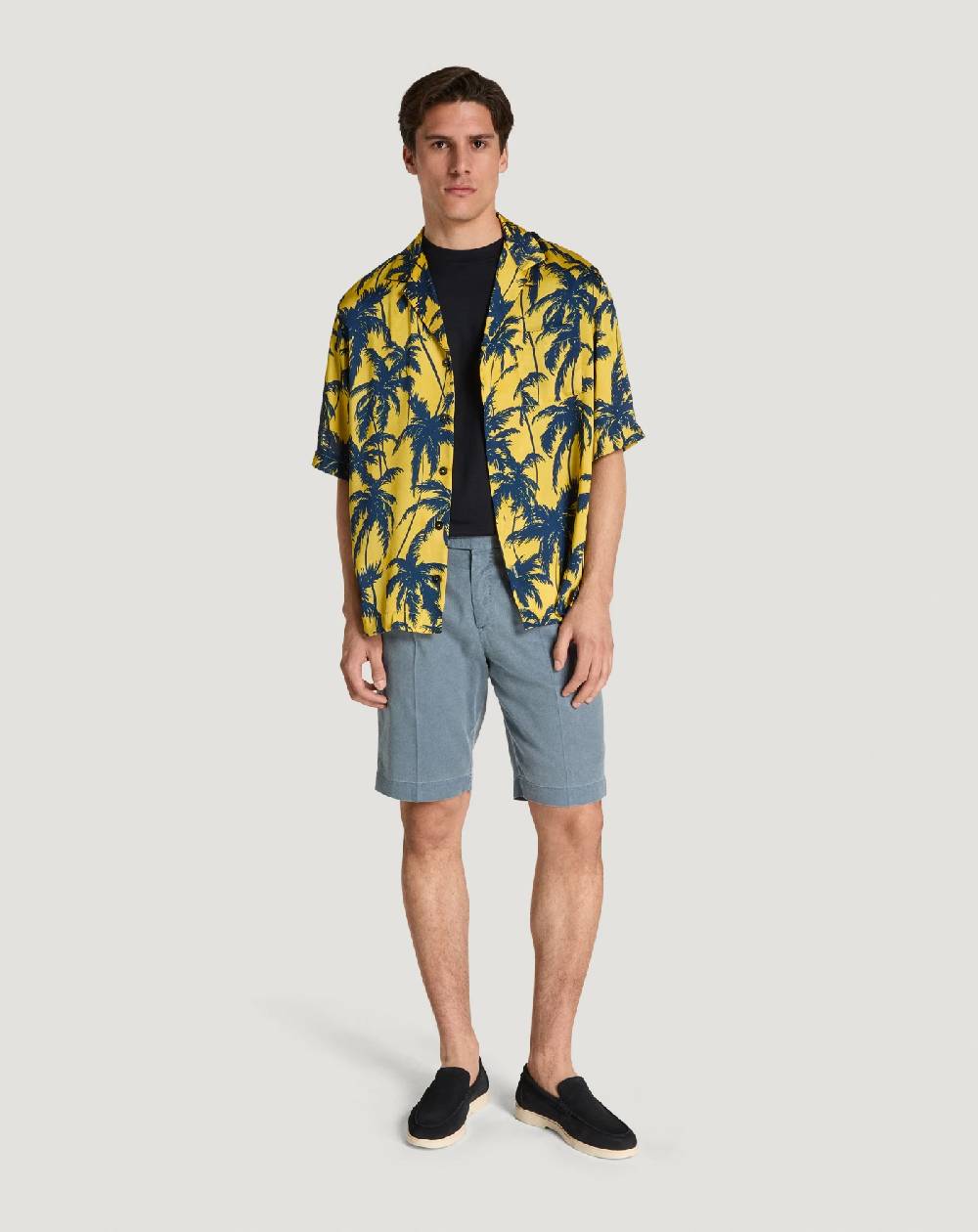 Pt Torino Bermuda in lino stretch délavé Convenienza