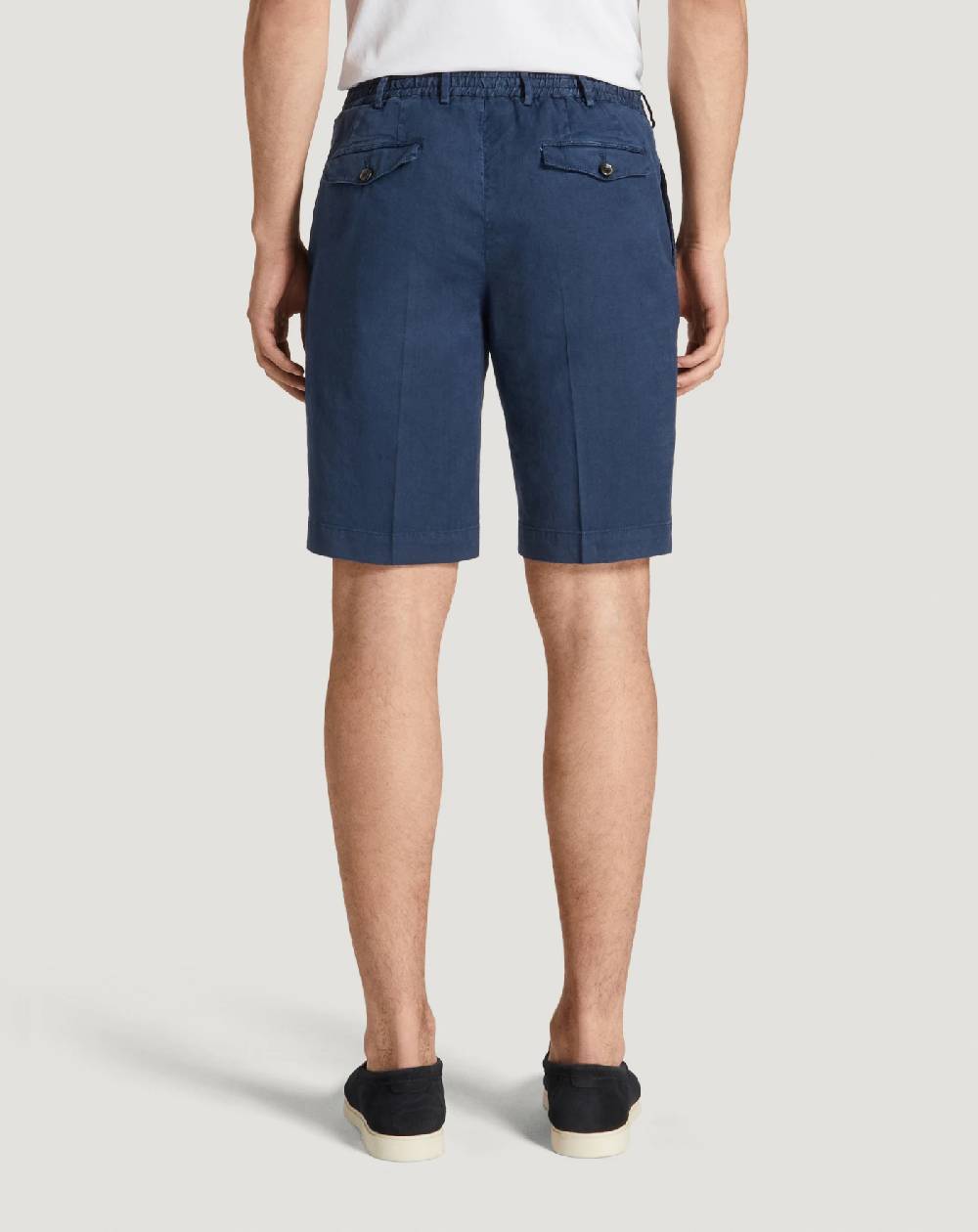 Pt Torino Bermuda in lino stretch délavé Outlet