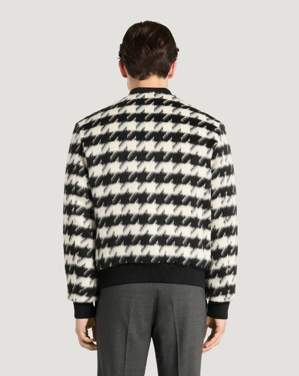 Pt Torino Bomber in velour pied-de-poule In Saldo