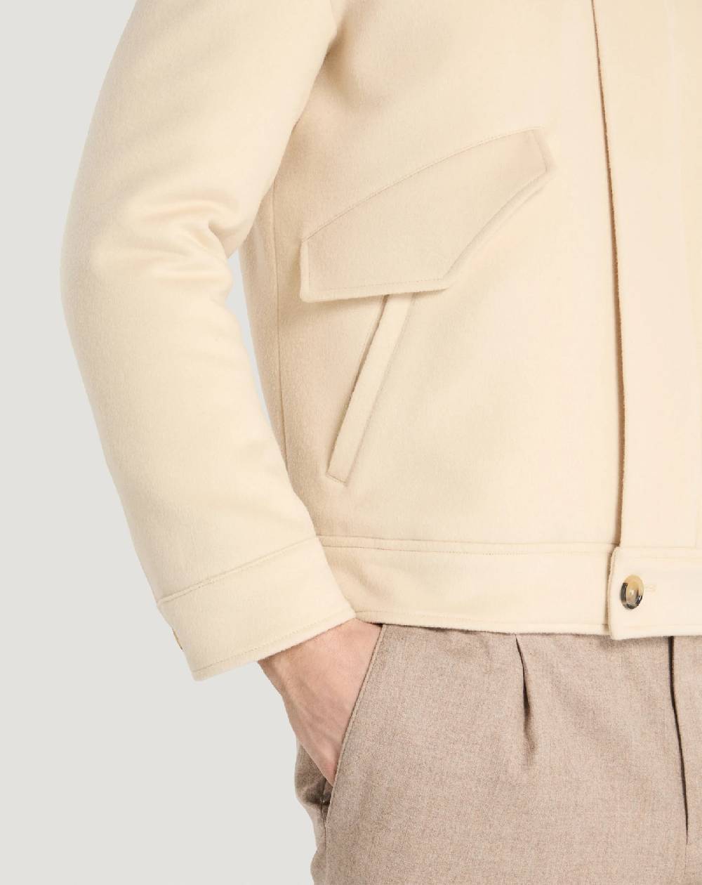 Pt Torino Giacca trucker in drap di lana e cachemire Moda