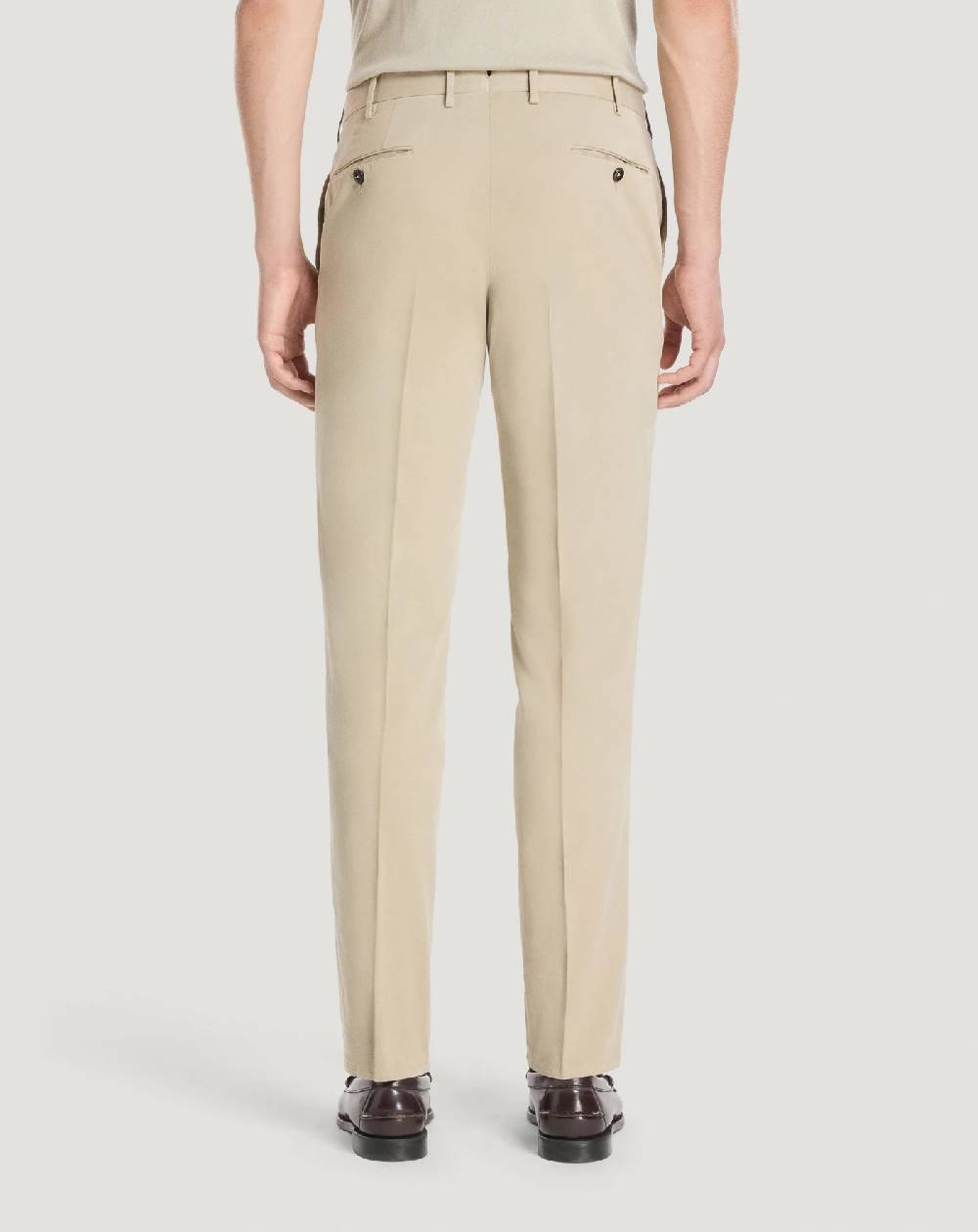 Pt Torino Pantaloni Slim in cotone batavia Italia