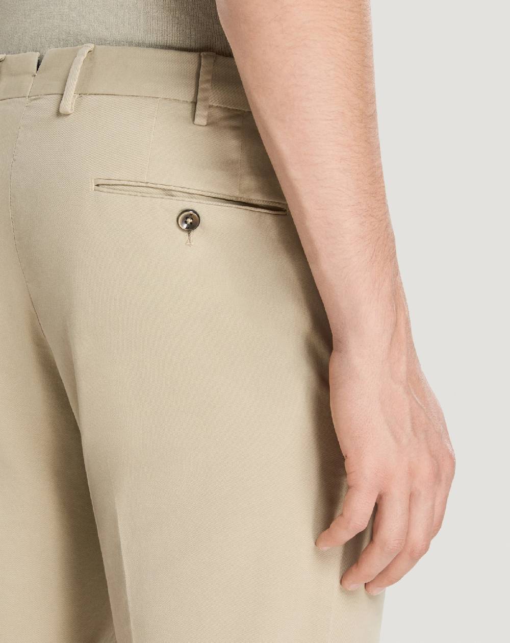 Pt Torino Pantaloni Slim in cotone batavia Italia