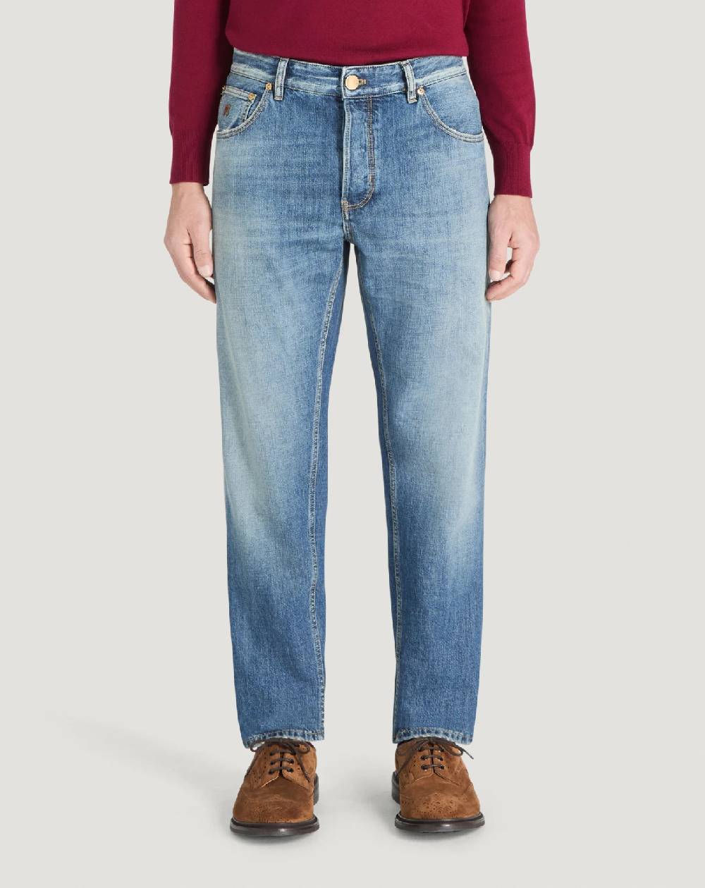 Pt Torino Jeans Reggae in denim di cotone 2025