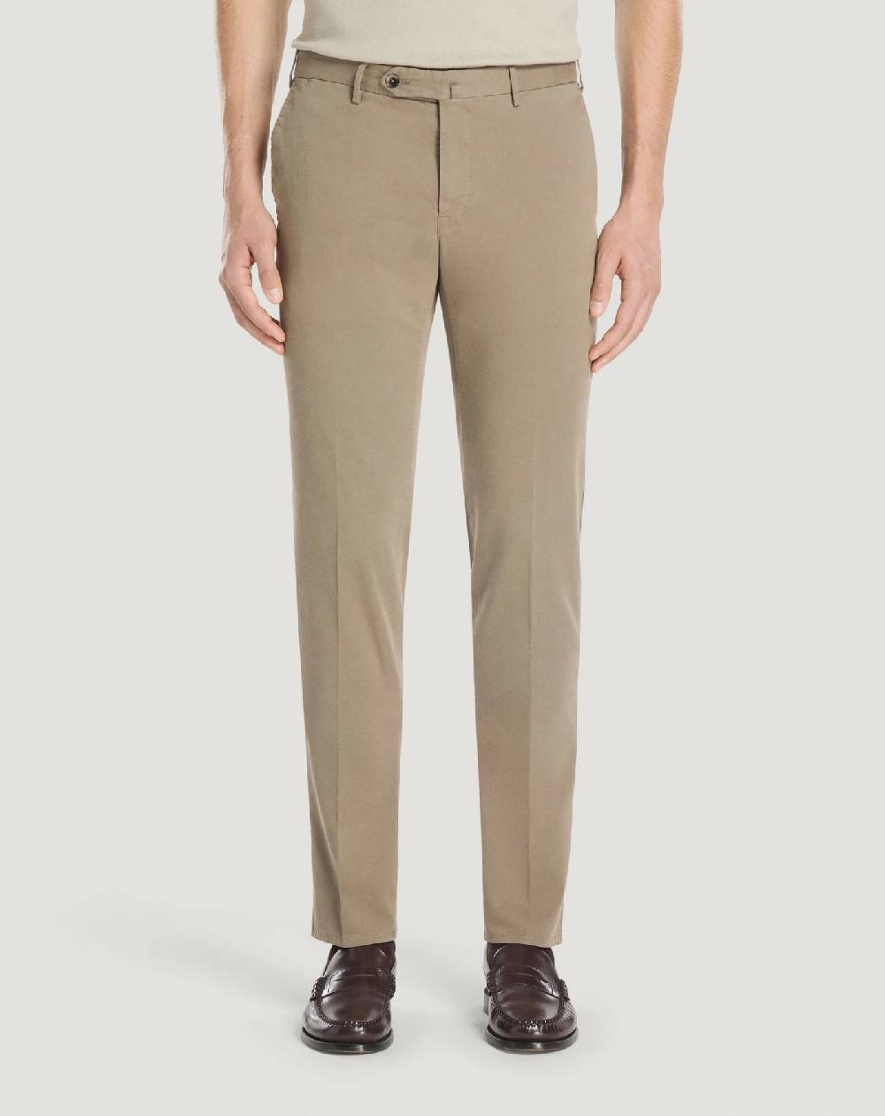 Pt Torino Pantaloni Slim in cotone batavia Nuovo