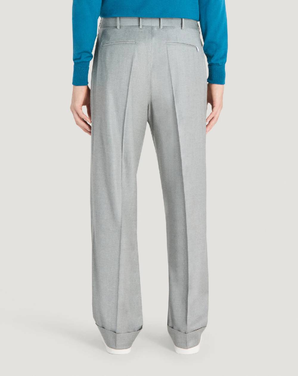 Pt Torino Pantaloni Quindici in twill di lana fluida Qualità
