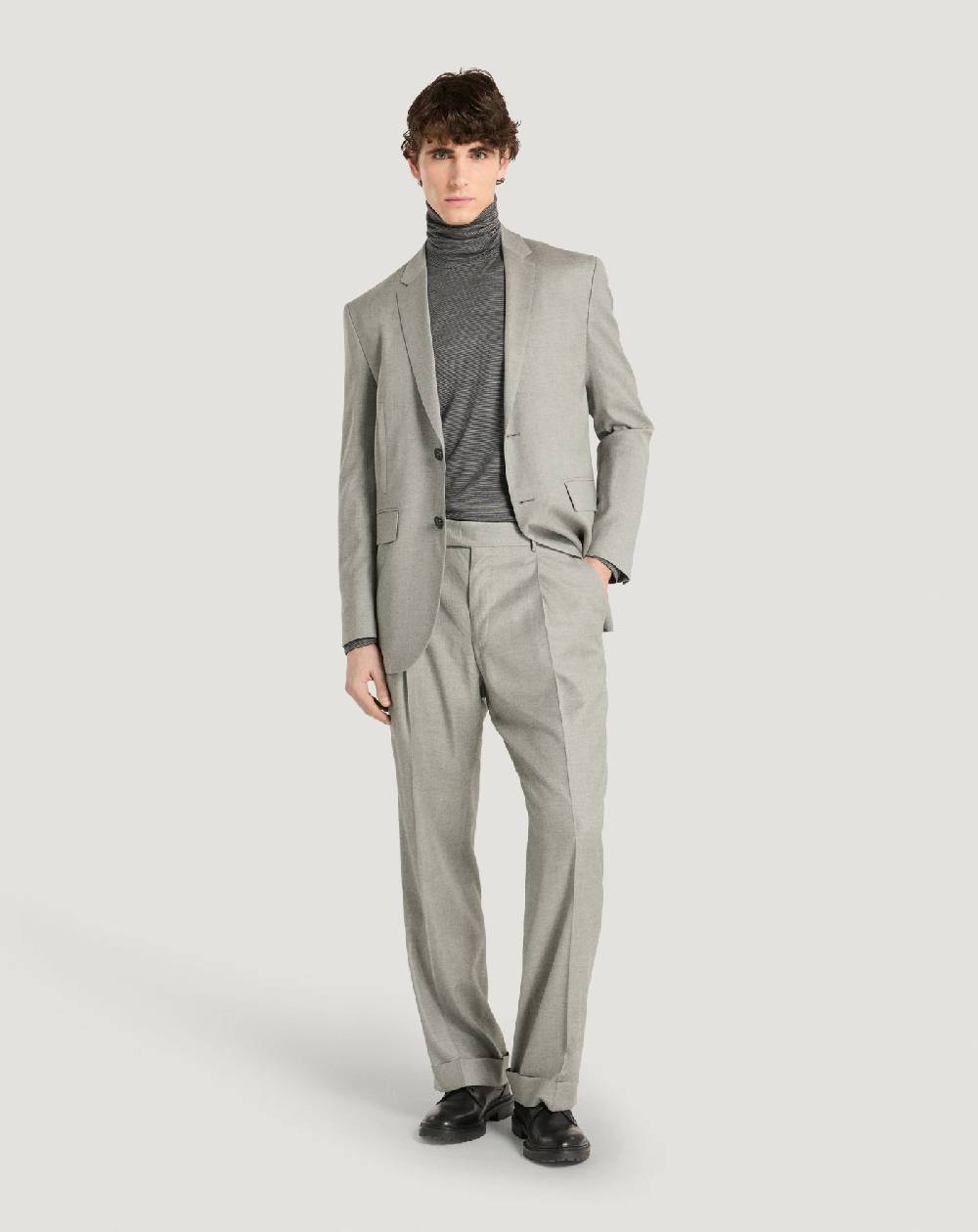 Pt Torino Pantaloni Quindici in twill di lana fluida Qualità