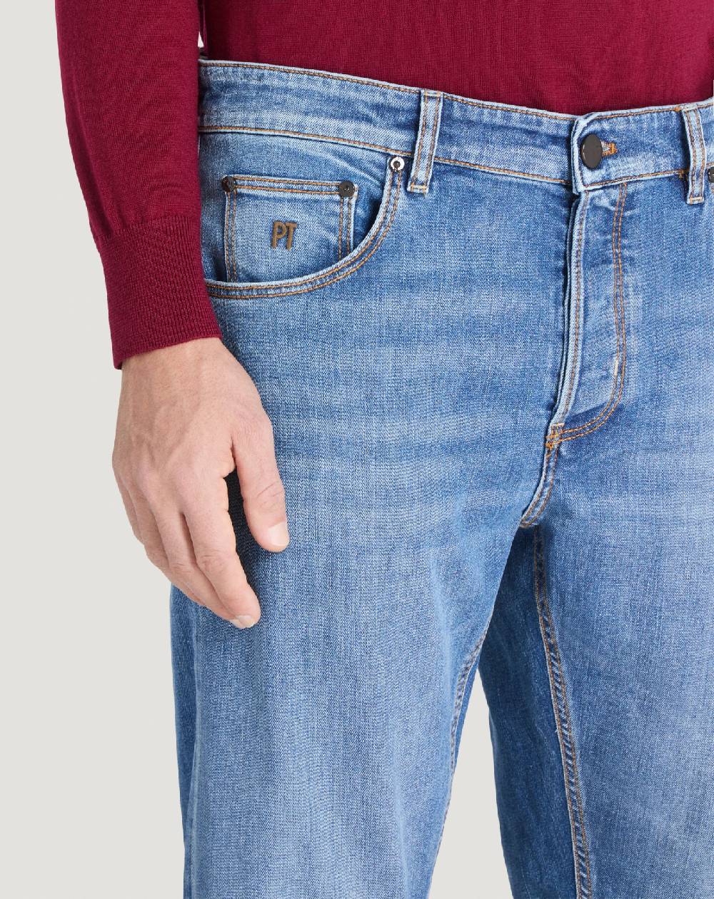 Pt Torino Jeans Reggae in denim stretch superfine Spedizione Gratuita