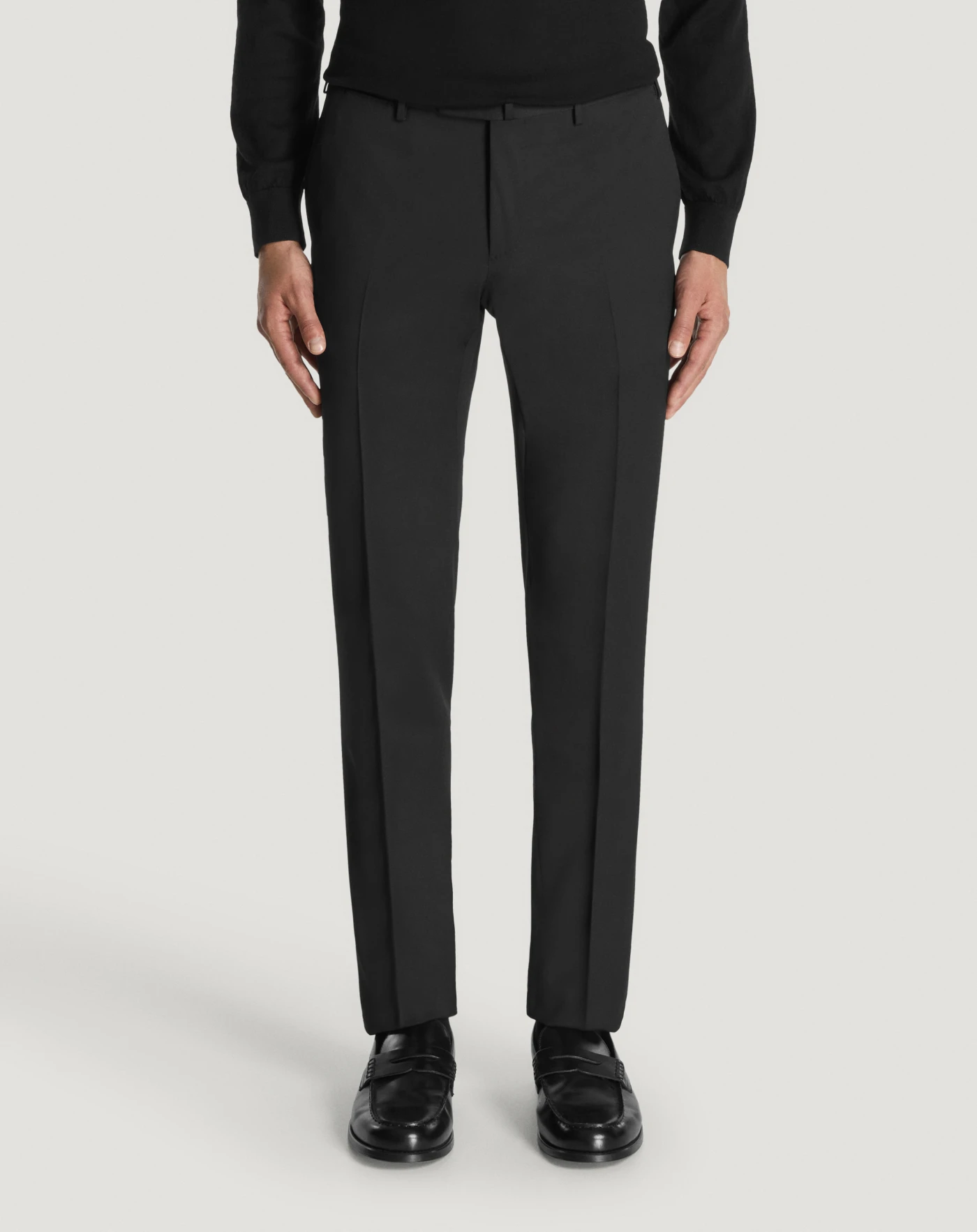 Pt Torino Pantaloni Superslim in tecno lana Presa