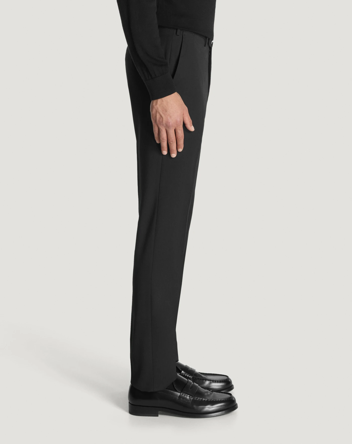 Pt Torino Pantaloni Superslim in tecno lana Presa