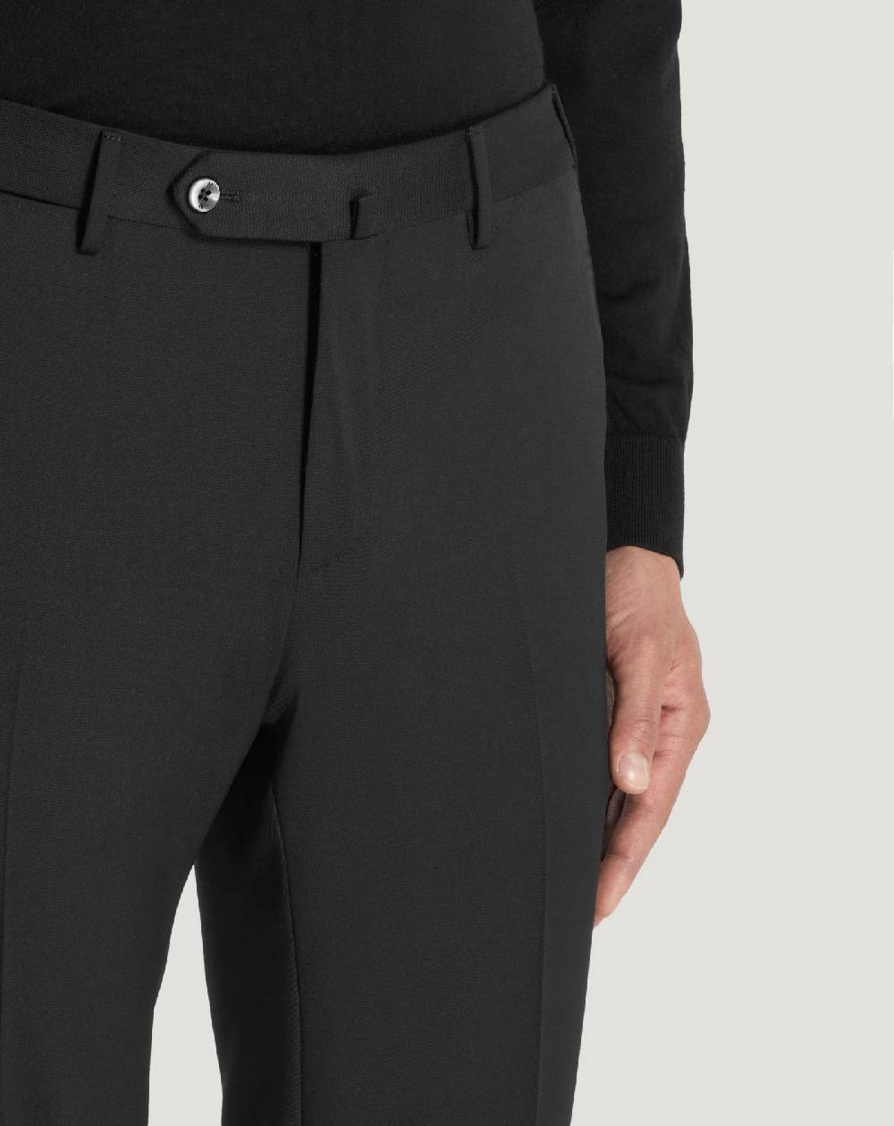 Pt Torino Pantaloni Superslim in tecno lana Presa